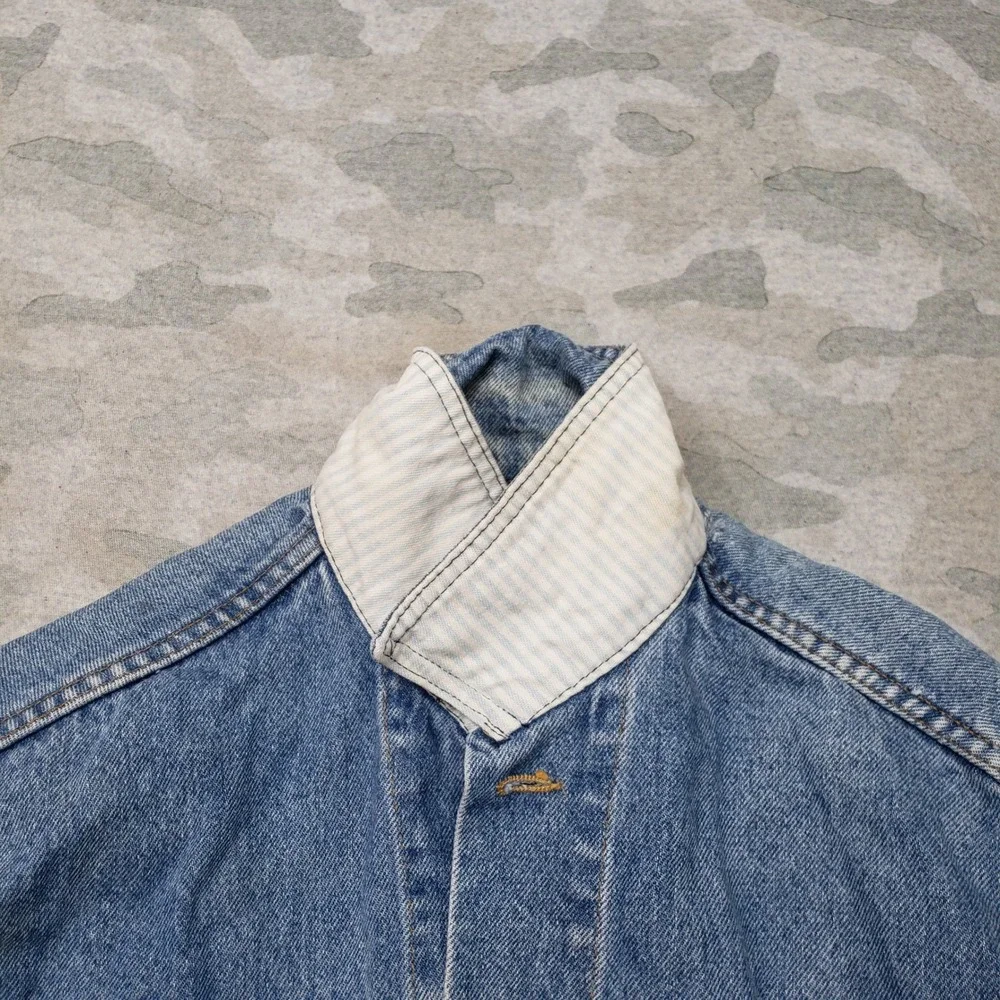 VTG Levi's Vest Mens Medium Blue Trucker Biker Denim Medium Wash 80s
